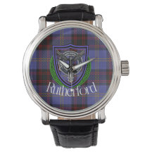 Rutherford Scottish Clan Tartan & Crest