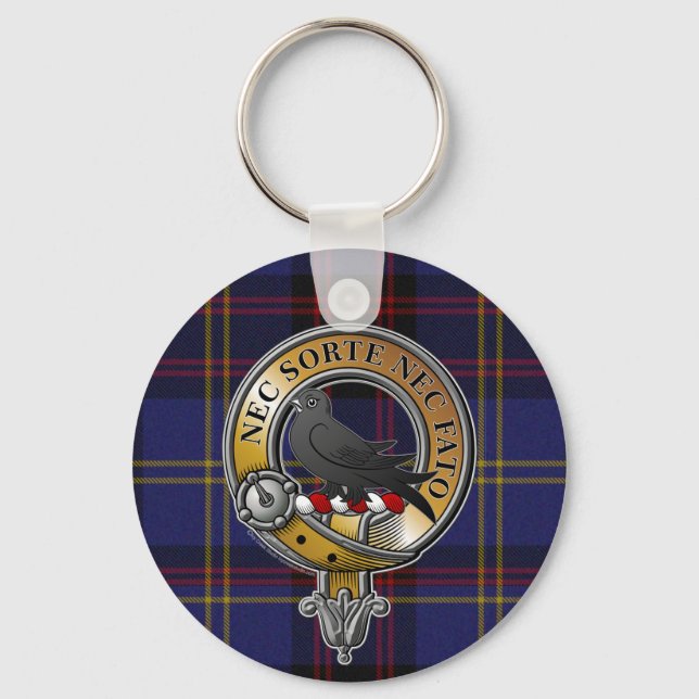 Rutherford Tartan & Badge Nyckelring (Framsida)