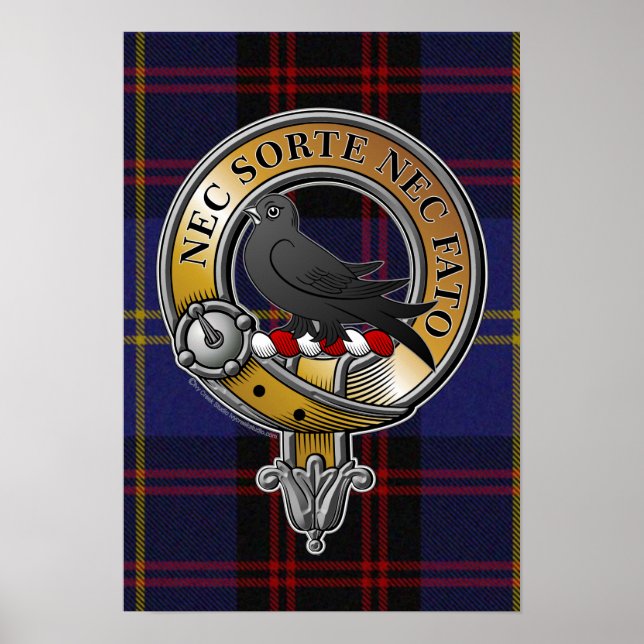 Rutherford Tartan & Badge Poster (Framsidan)