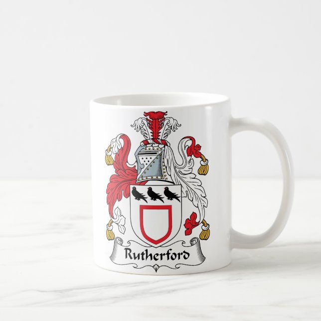 Rutherfordfamiljvapensköld Kaffemugg (Höger)