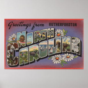 Rutherfordton North Carolina Poster