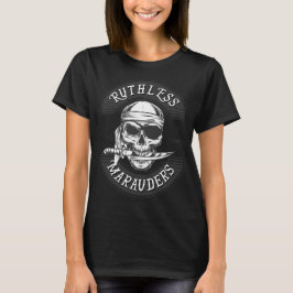 Ruthless Marauders Logotyp Kortärmad T-Shirt Kvinn