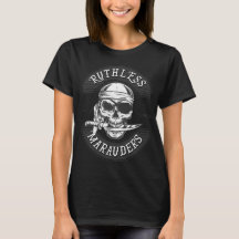 Ruthless Marauders Logotyp Kortärmad T-Shirt Kvinn