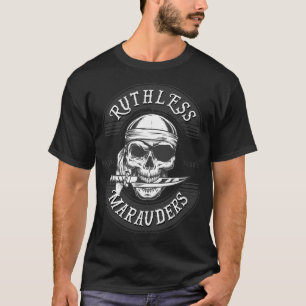 Ruthless Marauders Logotyp Kortärmad T-Shirt Män M