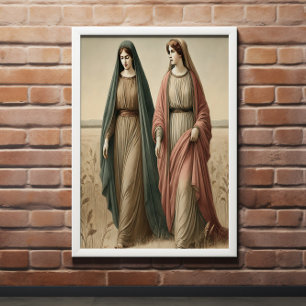 Ruth's Walking in Faith Toward New Hope Poster