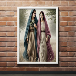 Ruth's Walking Together with Courage and Kärlek Poster