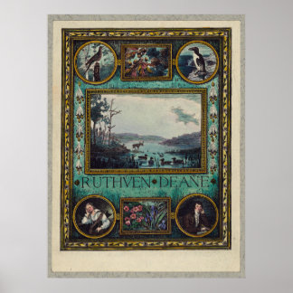 Ruthven Deane, Frank S. Hatch Bookplate Birds Poster