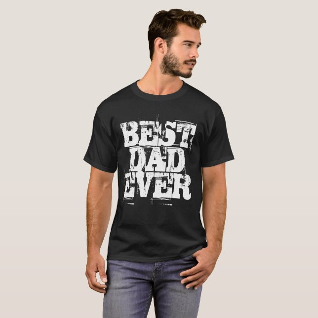Rutig, djärv, ledande bästa Pappa någonsin T Shirt (Hel framsida)