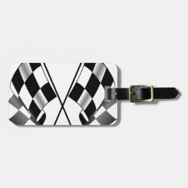 rutig flagga bagagebricka