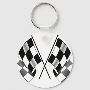 rutig flagga nyckelring