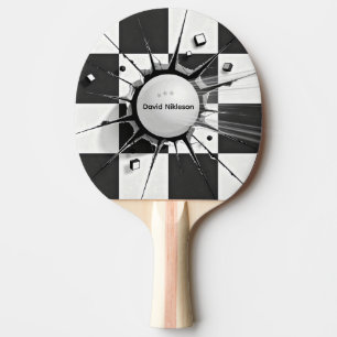 Rutig Flagga Sport Bordtennis Boll Utskotts-