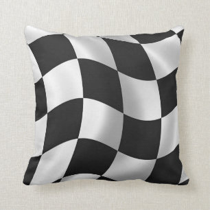 Rutig flaggadekorativ kudde