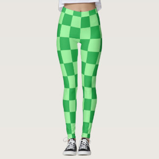 Rutig Grön Leggings