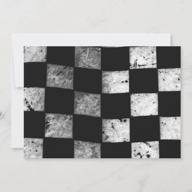 Rutig inbjudan för flaggaanpassadebröllop (Framsida)