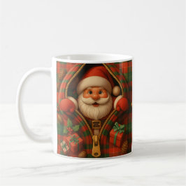 Rutig jul tomte juldesign kaffemugg