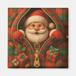 Rutig jul tomte juldesign magnet