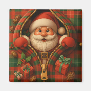 Rutig jul tomte juldesign magnet
