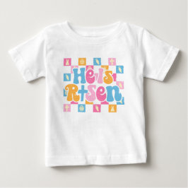 Rutig kristen påsk Han är uppstånden T Shirt