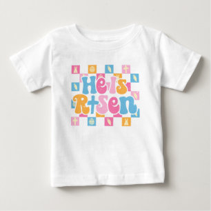 Rutig kristen påsk Han är uppstånden T Shirt