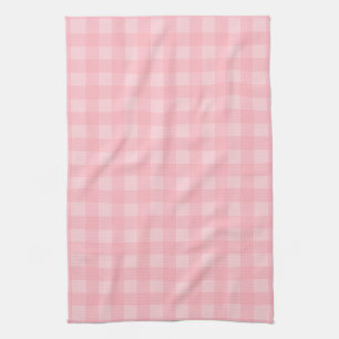 Rutig mönsterbakgrund för Retro rosa Gingham Kökshandduk