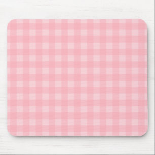 Rutig mönsterbakgrund för Retro rosa Gingham Musmatta