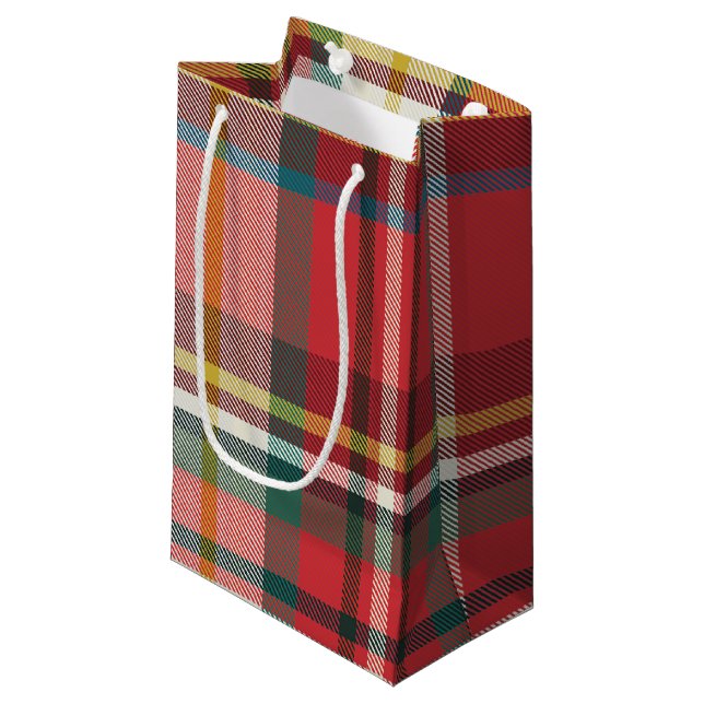 Rutig Plaid Jul Röd Grön (Framsidan Vinklad)