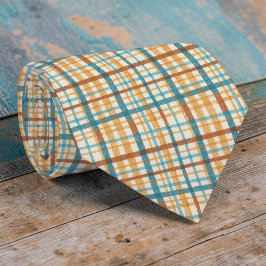 Rutig Plaid Mönster Halsduk Slips