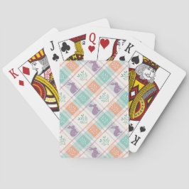 Rutig rutmönster påsk casinokort