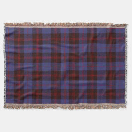 rutig tartan marinblå röd filt