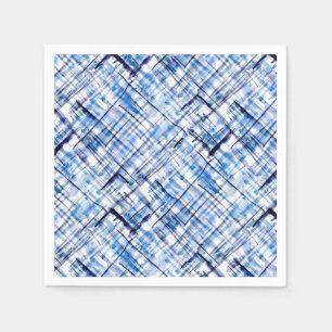 rutig, tartan, rutig, klassisk, blå, vit pappersservett