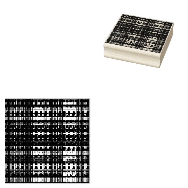 Rutig texturerad mönster stämpel (Stämplad)