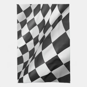 Rutig trasaflagga 16" x 24", kökshandduk