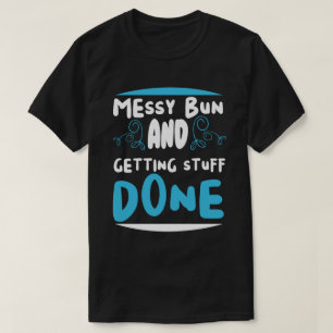 Rutig uppnäst bunke och får saker gjorda t shirt