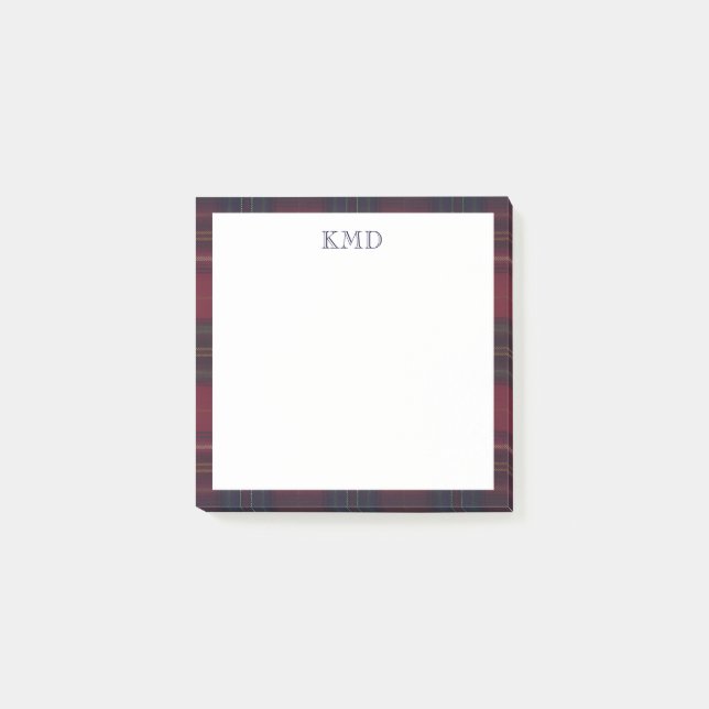 Rutiga Eleganta Post-It-lappar Post-it Block (Framsida)