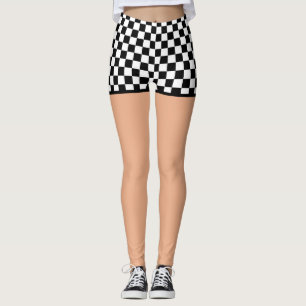 Rutiga flaggakort - tända leggings