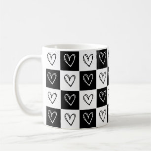 Rutiga Hjärtan Kaffemugg