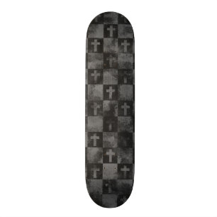 Rutiga kor mini skateboard bräda 18,5 cm