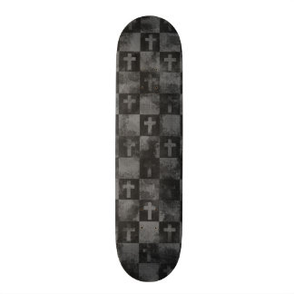 Rutiga kor mini skateboard bräda 18,5 cm