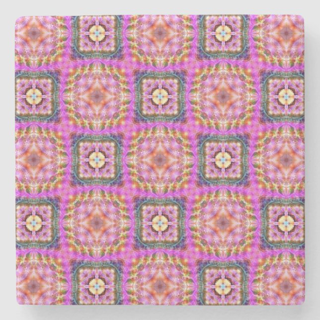 Rutiga rosor stenunderlägg (Framsidan)