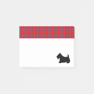 Rutiga skotska terrier Scotty Post It Notes Presen Post-it Block