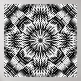Rutiga vågdistorsioner 8xMirror Poster