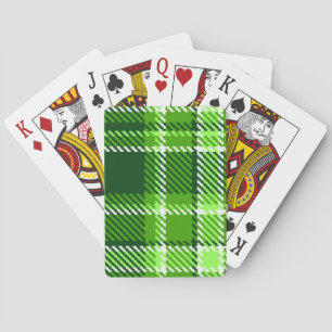 Rutigt grönt färgmönster casinokort