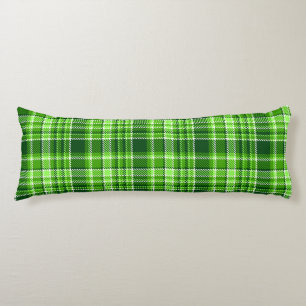 Rutigt grönt färgmönster kroppskudde