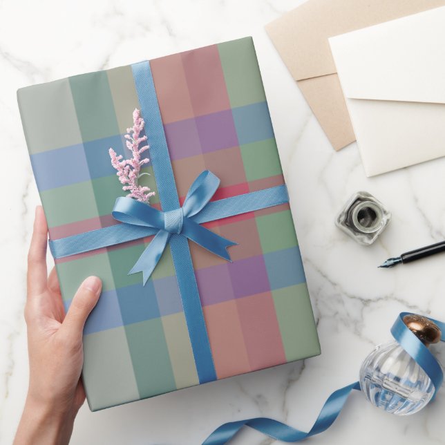 Rutigt picnic-papper litet - 01 januari - Inpackni Presentpapper (Gifting)