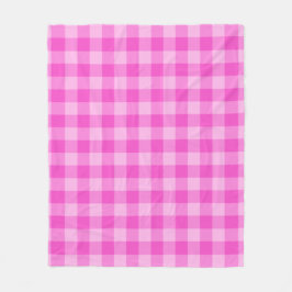 Rutigt rosa fyrkantigt sömlöst mönster fleecefilt