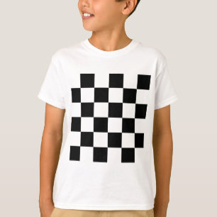 Rutigt stort - svartvitt t shirt