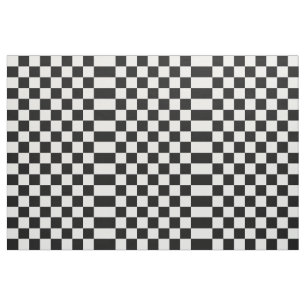 Rutigt svartvitt geometriskt tyg