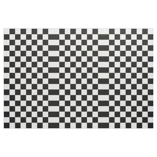 Rutigt svartvitt geometriskt tyg (Yard)