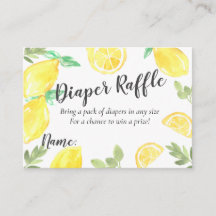 Rutingkort för rustiska citronbabyduschskåp