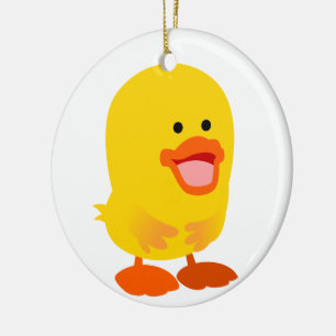 Rutinocent Tecknad Duckning Julgransprydnad Keramik